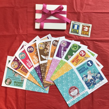 Variety Pack, which included all 10 greeting cards plus a Water Purifier and Instant Live Eggs packet.